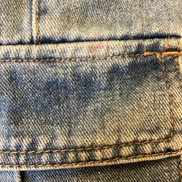 Revolve Women’s Denim Cargo Jeans High Waist Wide Leg 01 - Picture 12 of 12